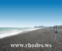 AFANDOU BEACH IN RHODES, GREECE