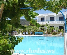 Pool of Hotel Garden in Pastida - Rhodes - Greece